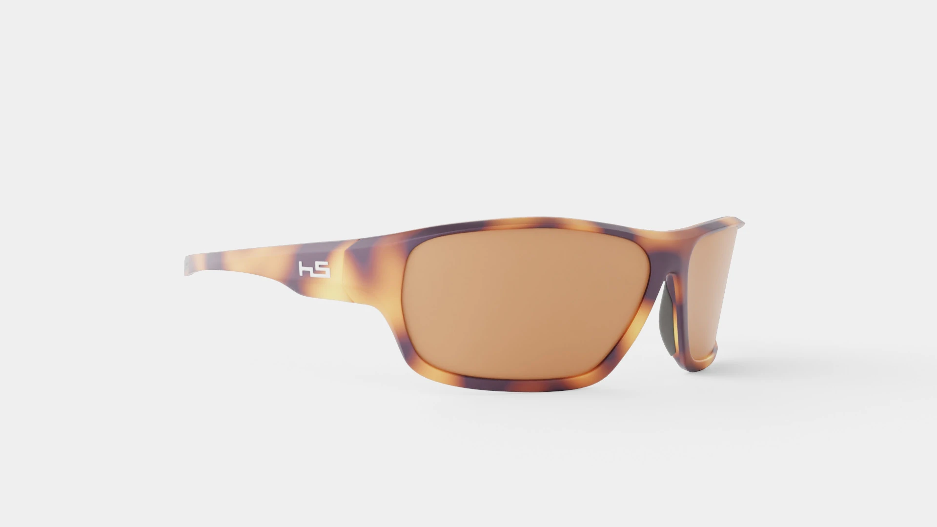 Henrik Stenson Eyewear - Torque Havanna Brown Sport Glasses 3D Model .c4d .max .obj .3ds .fbx .stl .blend 