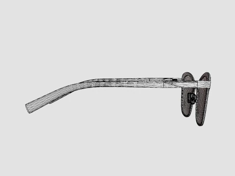 JF Rey - JF2792 7070 Glasses 3D Model