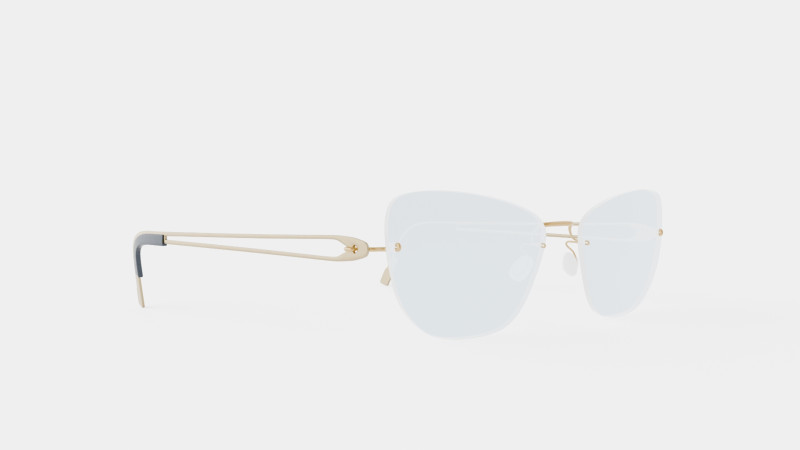 Lindberg - Spirit SPI2209D PGT temple 602 Glasses 3D Model .c4d .max .obj .3ds .fbx .stl .blend