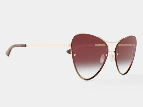 McQ - MQ0137S 002 zonnebril 3D Model