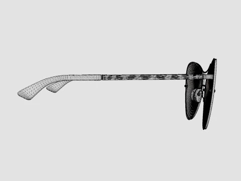 McQ - MQ0137S 002 Sunglasses 3D Model