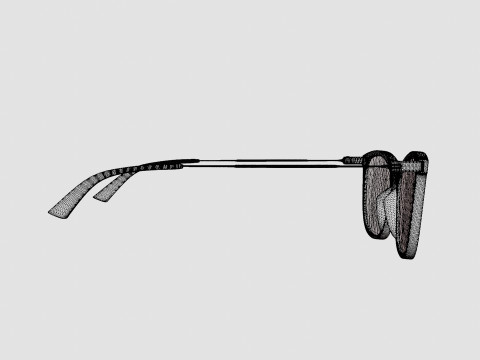 McQ - MQ0281OA 002 Glasses 3D 모델