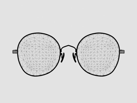 McQ - MQ0290O 002 Glasses 3D Model
