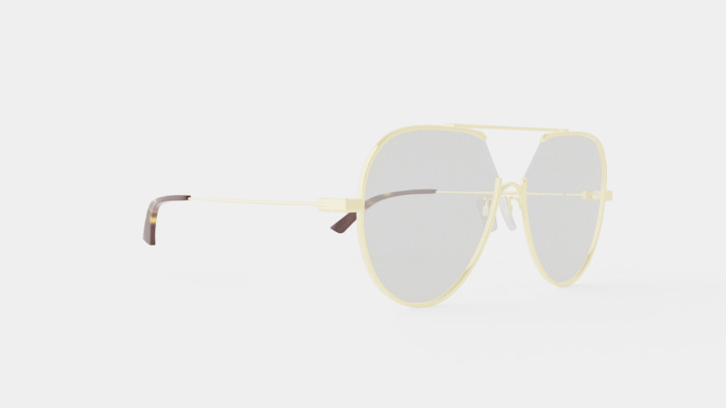 McQ - MQ0291OA 002 Glasses 3D Model .c4d .max .obj .3ds .fbx .stl .blend 