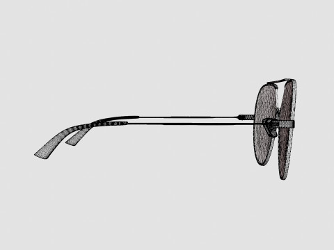 McQ - MQ0291OA 002 Glasses 3D Model