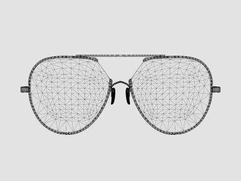 McQ - MQ0291OA 003 Glasses 3D Model