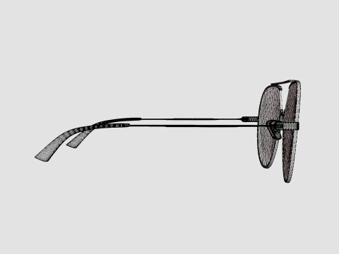 McQ - MQ0291OA 003 Glasses 3D Model