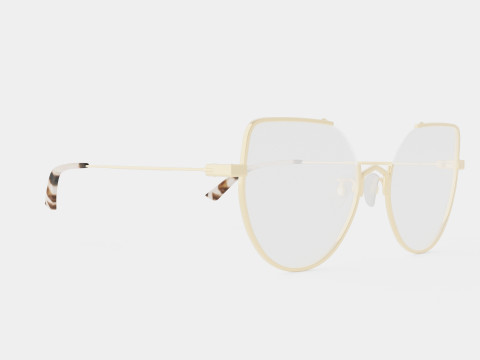 McQ - MQ0292O 003 Glasses Model 3D