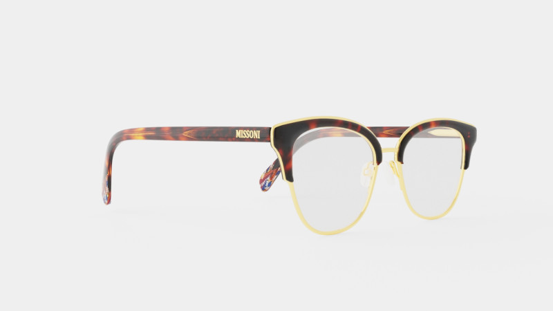 Missoni - MIS 0012 0UC Glasses 3D Modell .c4d .max .obj .3ds .fbx .stl .blend 