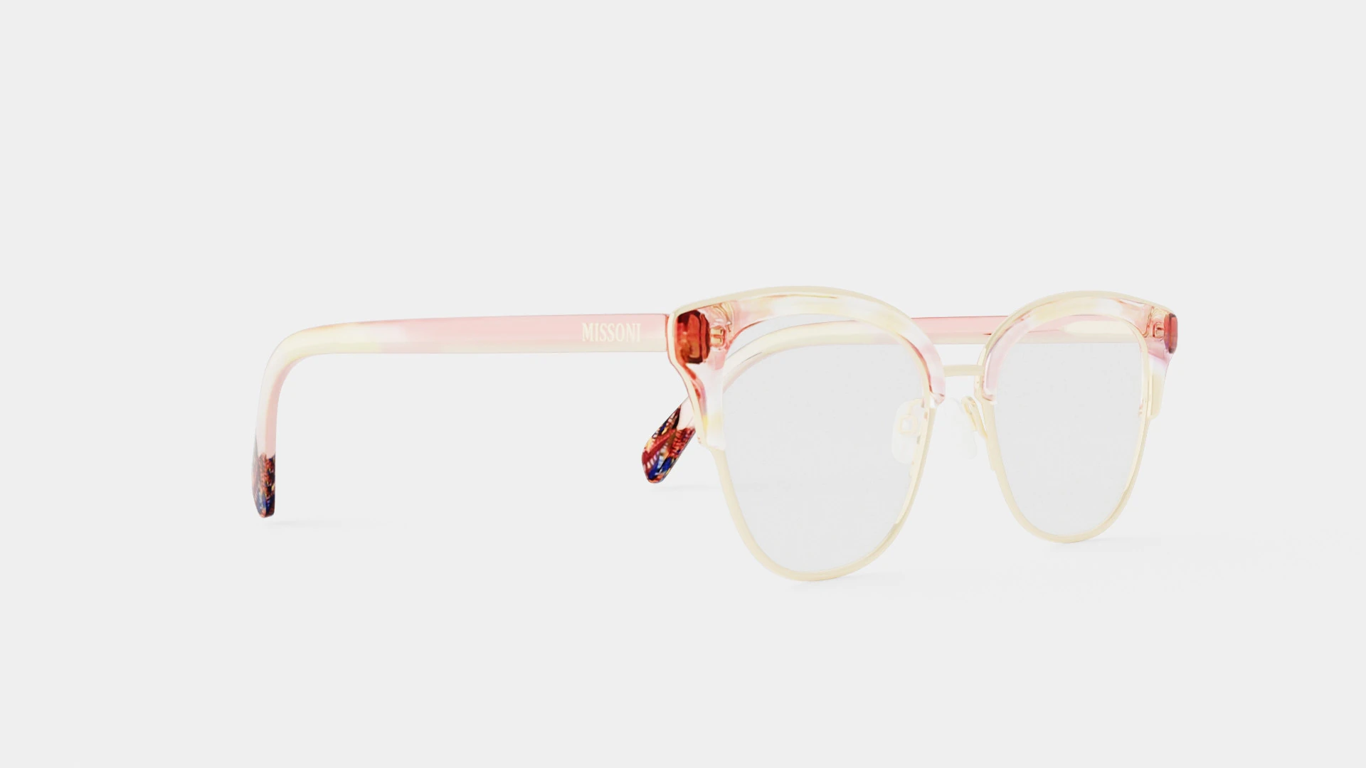 Missoni - MIS 0012 1ZX Glasses 3D Model .c4d .max .obj .3ds .fbx .stl .blend 