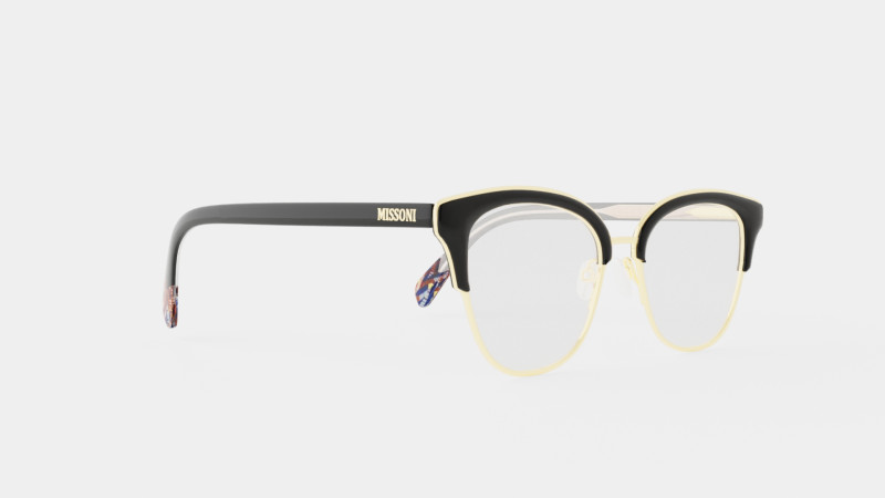 Missoni - MIS 0012 807 Glasses 3Dモデル .c4d .max .obj .3ds .fbx .stl .blend