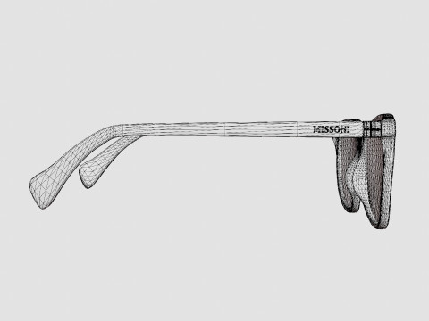 Missoni - MIS 0021 0UC Glasses 3D Model