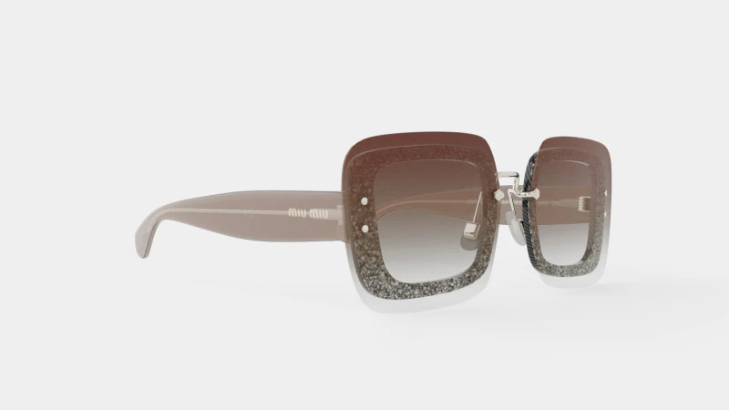 Miu Miu - 0MU 01RS 67 Sunglasses 3D Model .c4d .max .obj .3ds .fbx .stl .blend 