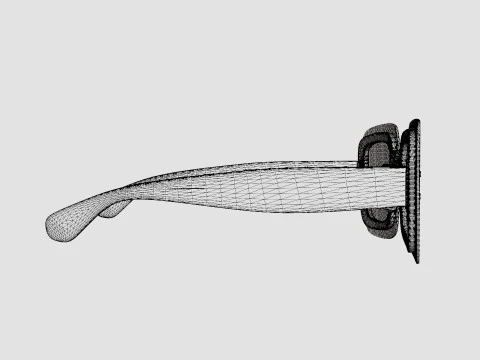 Miu Miu - 0MU 01RS 67 Sunglasses 3D Model