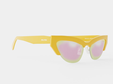 Miu Miu - 0MU 04US 59 Sunglasses Modelo 3D