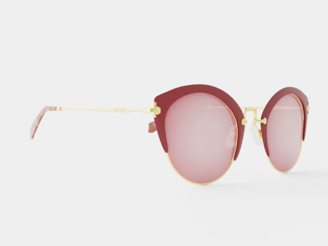 Miu Miu - 0MU 53RS TEP100 Sunglasses Modelo 3D