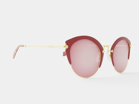 Miu Miu - 0MU 53RS TEP100 Sunglasses 3D Model
