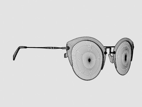 Miu Miu - 0MU 53RS TEP100 Sunglasses 3Dモデル