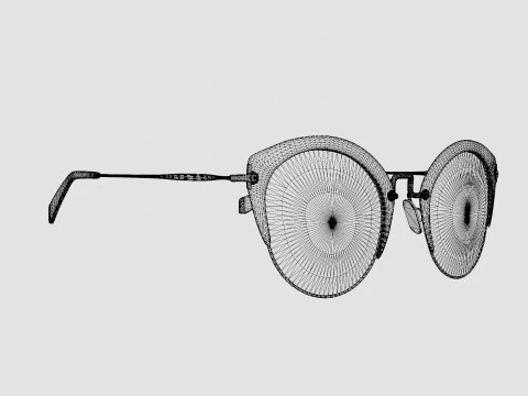 Miu Miu - 0MU 53RS TEP100 Sunglasses 3D Model