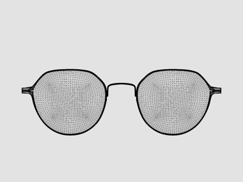 Modo - 4241 Navy Glasses 3D Model