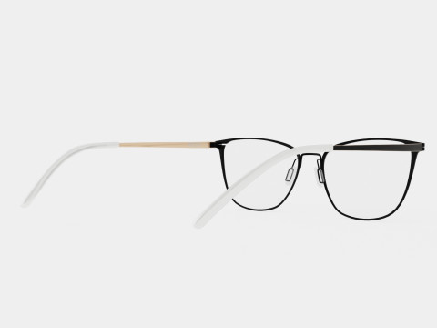 Modo - 4246 Black Gold Glasses 3D Model