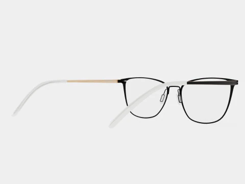 Modo - 4246 Black Gold Glasses 3D Model