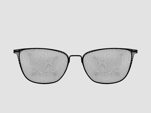 Modo - 4246 Black Gold Glasses 3D Model