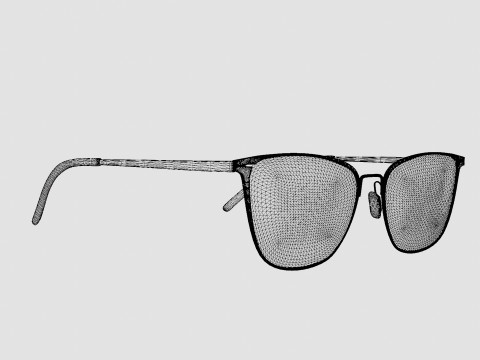Modo - 4246 Black Gold Glasses 3D Model