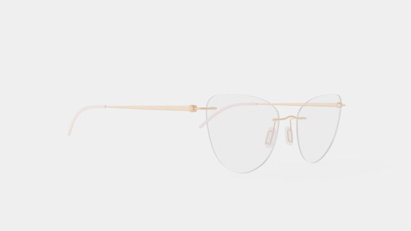 Modo - 4611 Light Gold Glasses Modelo 3D .c4d .max .obj .3ds .fbx .stl .blend