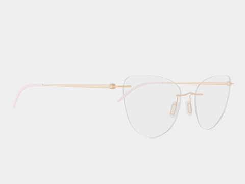 Modo - 4611 Light Gold Glasses Modelo 3D