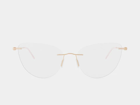 Modo - 4611 Light Gold Glasses 3D Model