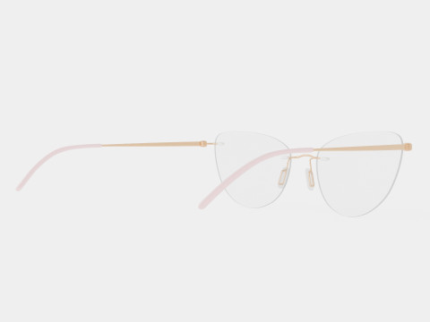 Modo - 4611 Light Gold Glasses Modelo 3D