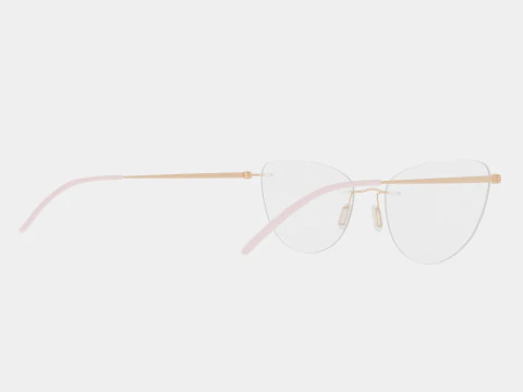 Modo - 4611 Light Gold Glasses 3D Model