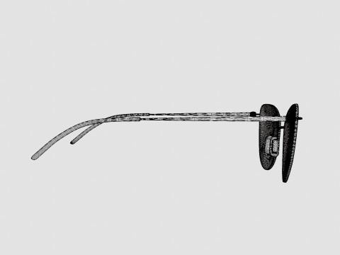 Modo - 4611 Light Gold Glasses Modelo 3D