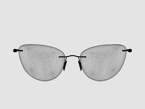 Modo - 4611 Matte Glasses 3D Model
