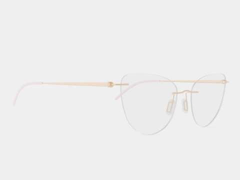 Modo - 4611 Glanzende ros&eacute;gouden bril 3D Model