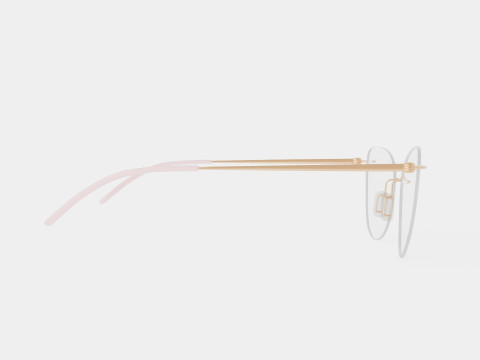 Modo - 4611 Shiny Rose Gold Glasses Model 3D