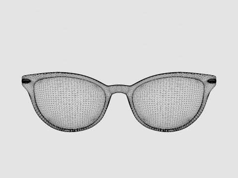 Modo - Conselyea Crystal Blue Glasses 3D Model