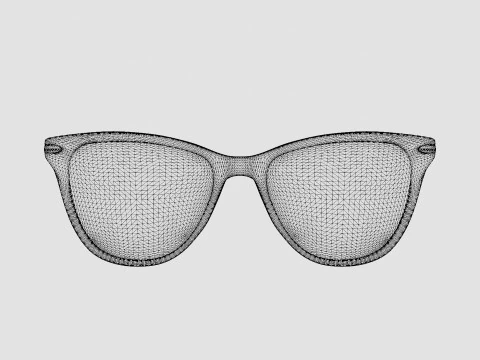 Modo - Driggs Brown Crystal Glasses 3D Model