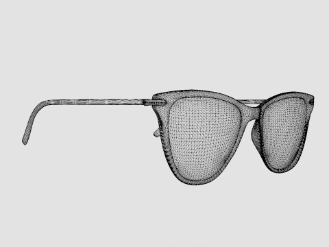 Modo - Driggs Brown Crystal Glasses 3D Model