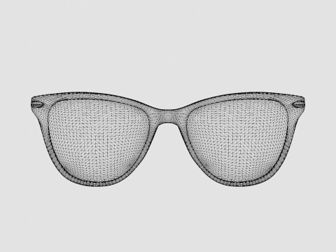 Modo - Driggs Light Blue Crystal Glasses Modelo 3D