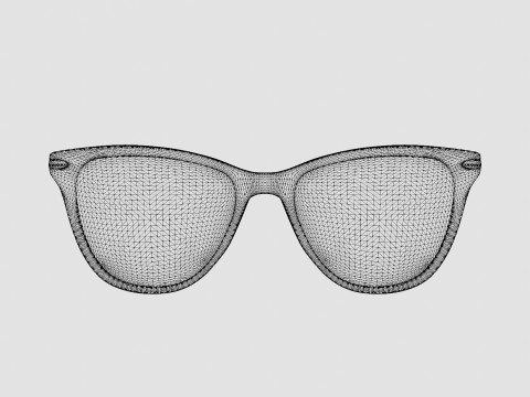 Modo - Driggs Pink Crystal Glasses 3D Model