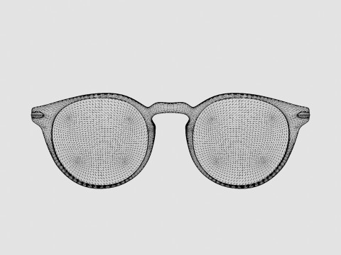 Modo - Lewis Grey Aqua Glasses Modèle 3D