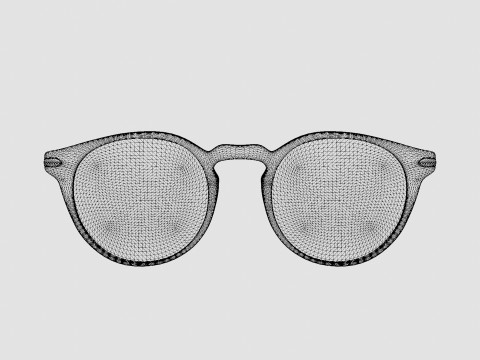 Modo - Lewis Navy Glasses Modelo 3D