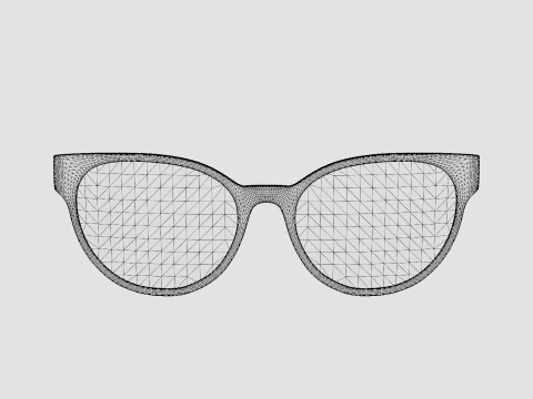 Moncler - ML5086 052 Glasses 3D Model