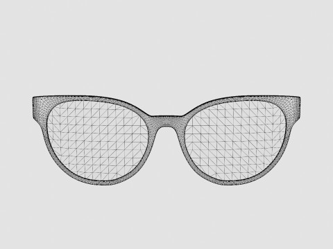 Moncler - ML5086 055 Glasses 3Dモデル
