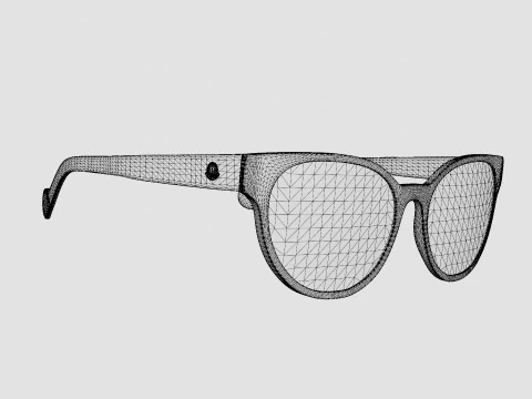 Moncler - ML5086 055 Glasses 3D Model