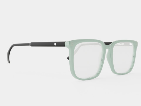 Mont Blanc MB0011O 011 Glasses 3D Model