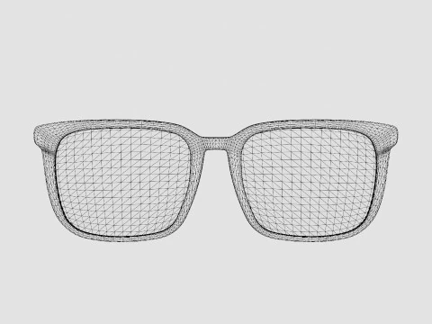 Mont Blanc MB0011O 011 Glasses 3D Model