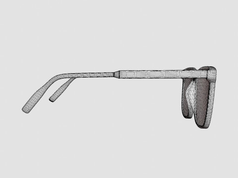 Mont Blanc MB0011O 011 Glasses 3D Model